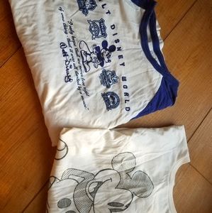 2 disney shirts size small